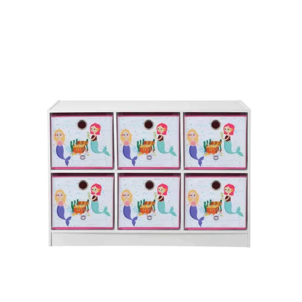 Image of Lloyd Pascal 6 Cube With 6 X Mermaid Storage Boxes