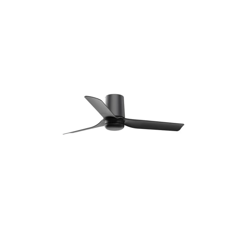 Image of Netlighting Mini Punt Tub Small Black DC Ceiling Fan 6 Speed Black Unisex
