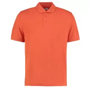 Image of Kustom Kit Mens Klassic Superwash Short Sleeve Polo Shirt (L) (Burnt Orange)