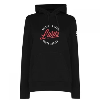 Image of Canterbury British and Irish Lions Graphic Hoodie Ladies - Black/Red