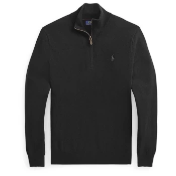 Image of Polo Ralph Lauren Loryelle Quarter Zip Top - Polo Black
