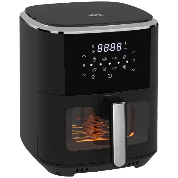 Image of Homcom 800-147V71BK 4 In 1 1500W 6.7L Digital Air Fryer
