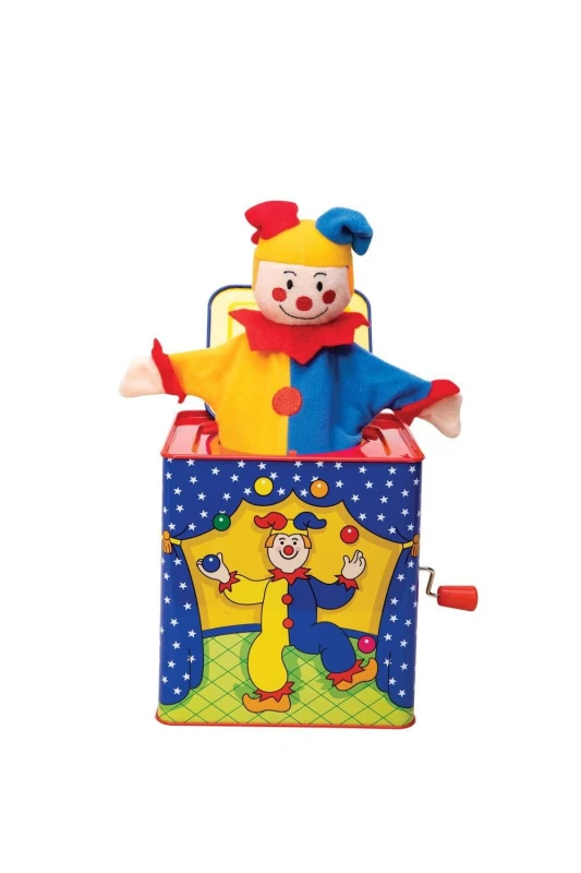 Image of Schylling Jester Jack In Box Blue unisex