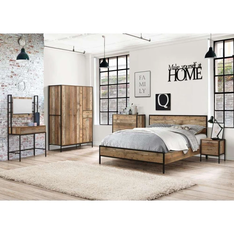 Image of Birlea Urban Rustic Bed - Brown Brown One Size