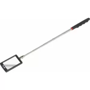 Image of Loops - Telescopic Inspection Mirror - Dual LED Lights - 52mm x 83mm Mirror - Extending