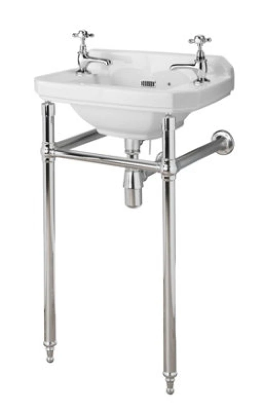 Image of Old London Richmond Washstand, Adjustable Durable, Easy-Install Basin Support For Traditional Toilet Accessory