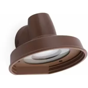 Image of 08-faro - Brown Bronx 1-Light Garden Wall Sconce