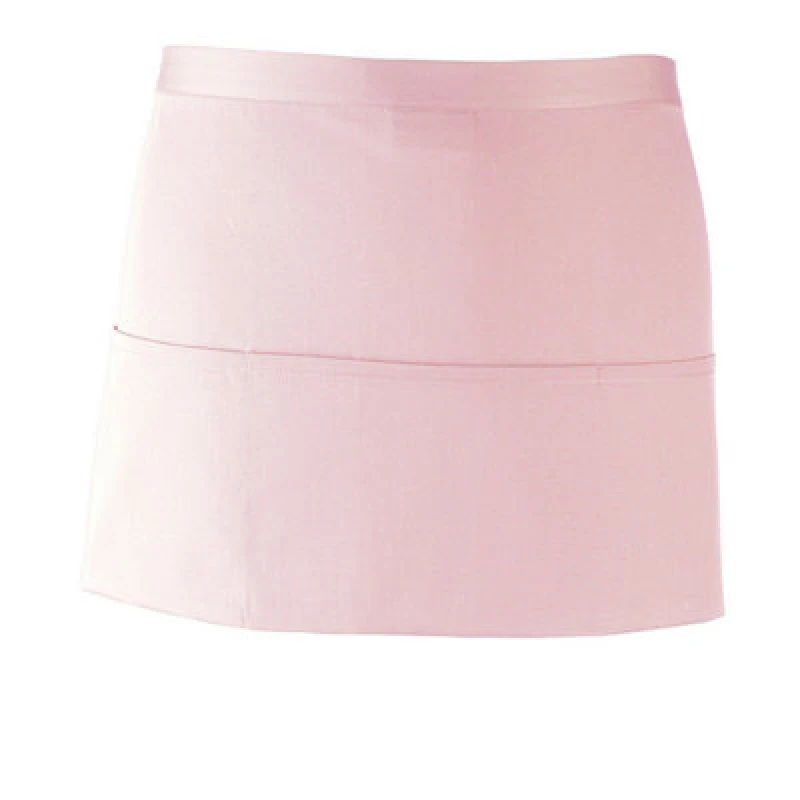 Image of Premier Premier Colours 3 Pocket Short Apron in Pink Pink One Size Unisex 5063470681082