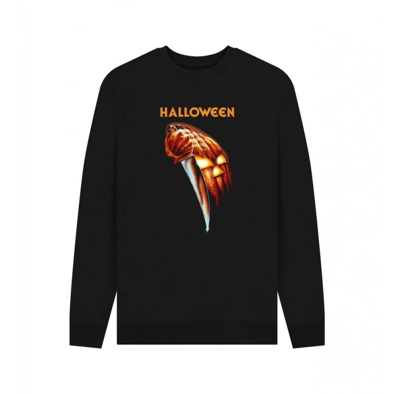 Image of Halloween Mens Movie Poster Sweatshirt in Black Size: Small Black Male S