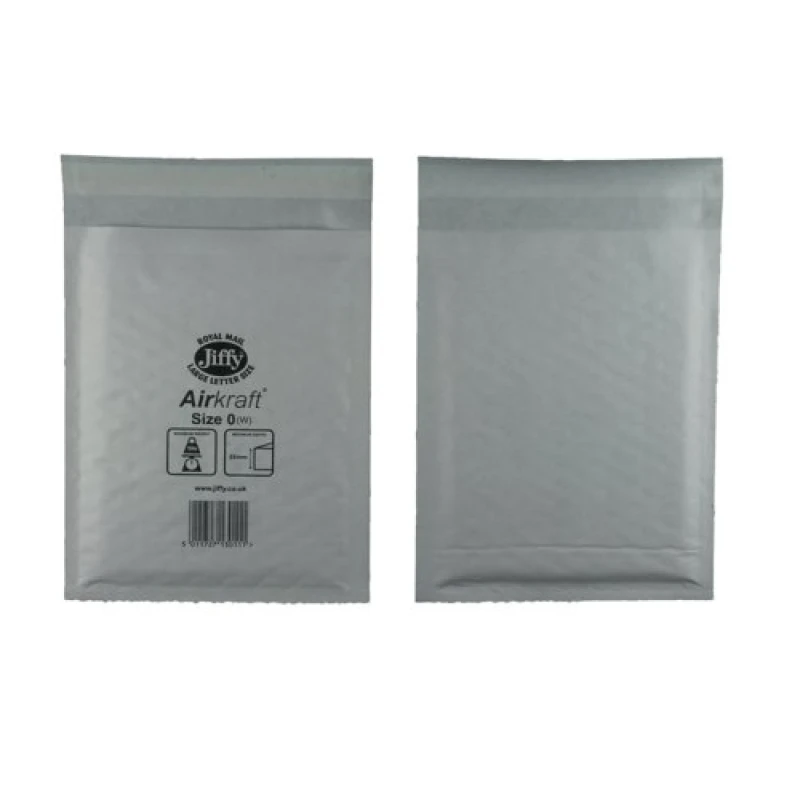 Image of Jiffy AirKraft Bubble Lined Mailer Size 0 White (100 Pack) MAKC88003
