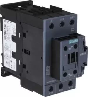 Image of Siemens SIRIUS Innovation 3RT2 3 Pole Contactor - 50 A, 230 V ac Coil, 3NO, 22 kW