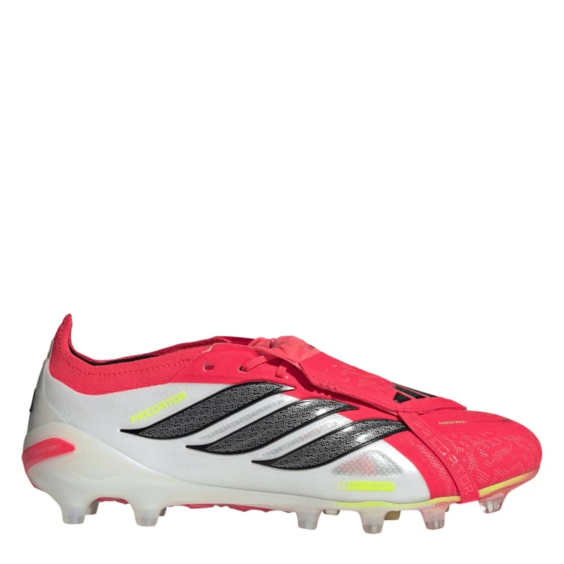 Image of adidas Mens adidas Predator Elite Fold Over Tongue Artificial Ground Football Boots Red/Black/White male 7 (40.7)