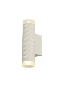 Image of 2 Light Wall Lamp GU10, Sand White, Acrylic Rings