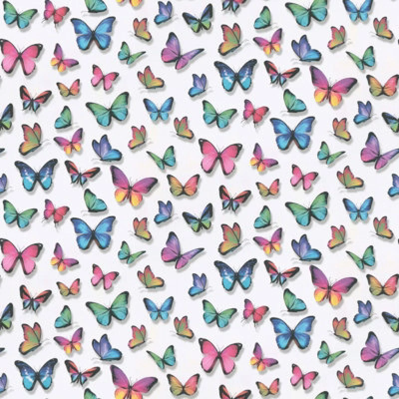 Image of Erismann Multicoloured Butterfly Wallpaper Textured Vinyl Pink Purple 30000-17