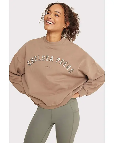 Image of Chelsea Peers Chelsea Peers Branded Sweatshirt Brown Female 10 QV45901