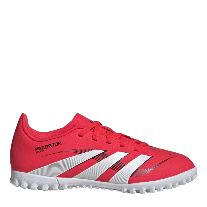Image of adidas Predator Club Childrens Astro Turf Football Boots Red 1