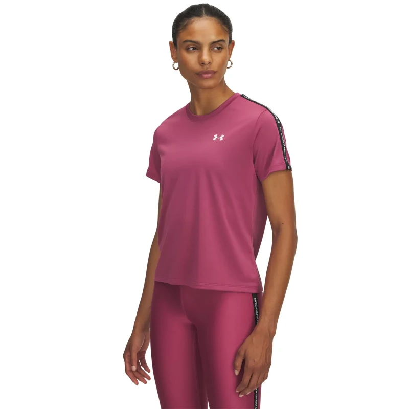 Image of Womens Jersey Under Armour Tech Wordmark Tape Violet Female S