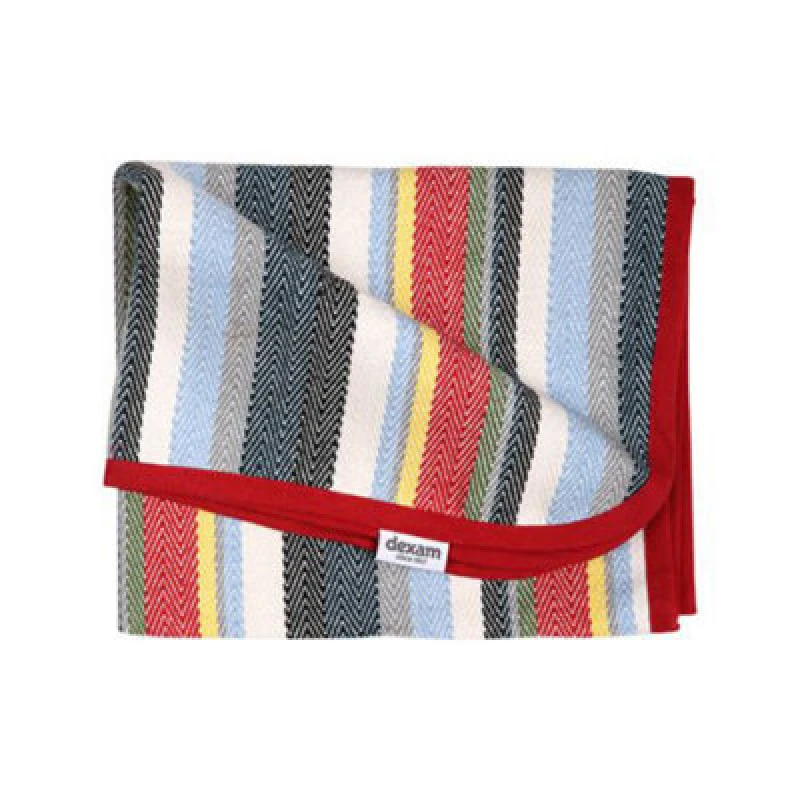 Image of Dexam Recycled Cotton Striped Oven Cloth Red