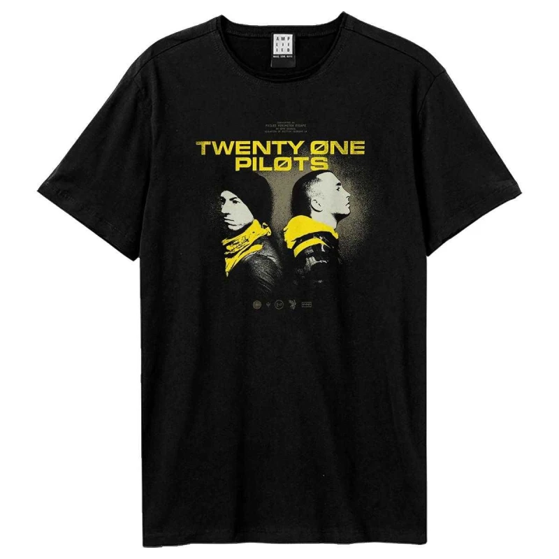 Image of Amplified Amplified Men Back To Back Twenty One Pilots T-Shirt in Black Size: X-Small Black XS Male 5063852063864