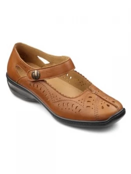 Image of Hotter Chile ladies court shoes Tan