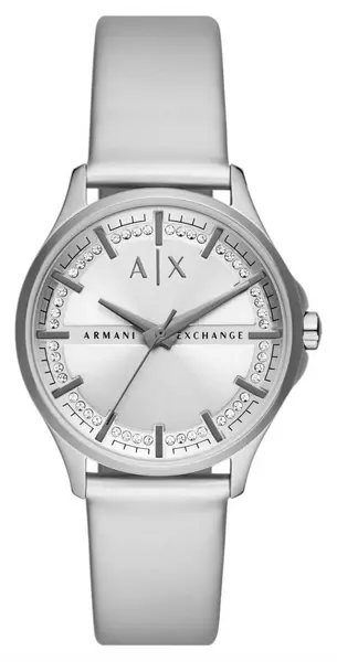Image of Armani Exchange AX5270 Womens Silver Dial Crystal Set Watch