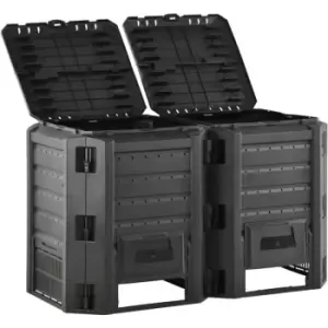 Image of Garden Composter Black 800 L vidaXL - Black