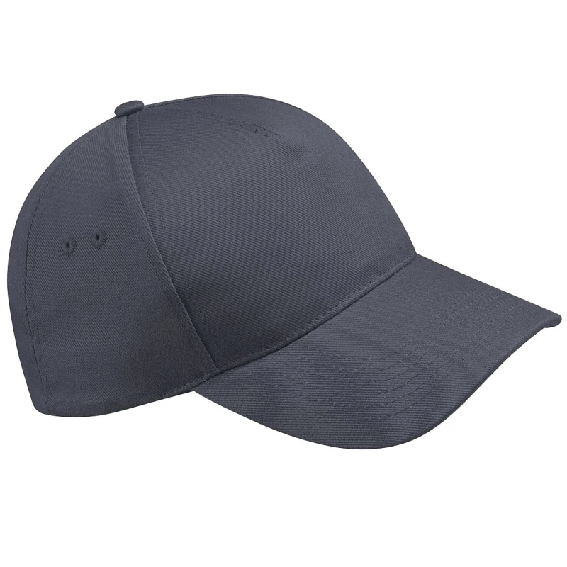Image of Beechfield Beechfield Men Ultimate 5 Panel Baseball Cap in Mid Grey Mid Grey One Size Male 5055747802108