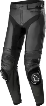 Image of Alpinestars Missile V3 Motorcycle Leather Pants, black, Size 54, black, Size 54