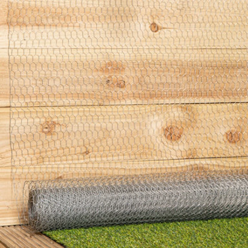 Image of Samuel Alexander 10M X 90Cm X 13mm Galvanised Metal Chicken Garden Wire Netting Or Fencing