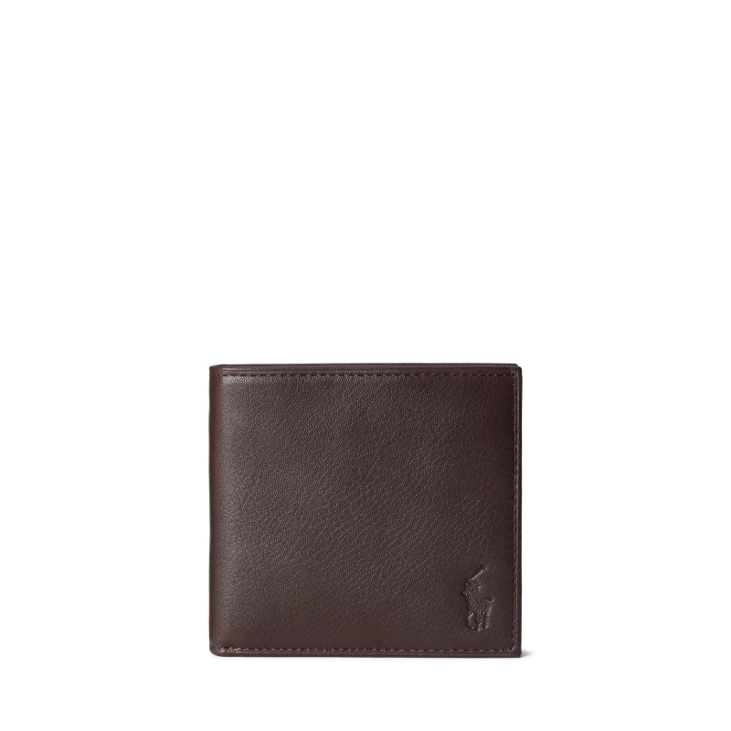 Image of Polo Ralph Lauren EU BILL W/ C-WALLET-SMOOTH LEATHER mens Purse wallet in Brown
