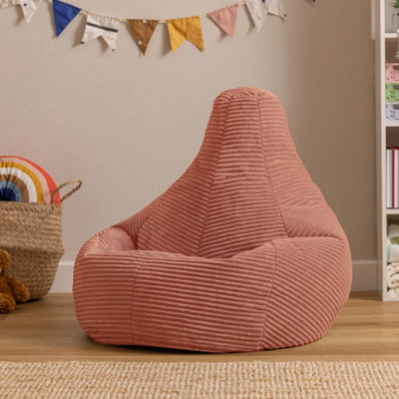 Image of icon Kids Dalton Corduroy Bean Bag Dawn Pink