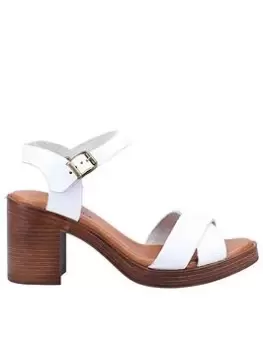 Image of Hush Puppies Hush Puppies Georgia Heeled Sandals, White, Size 7, Women