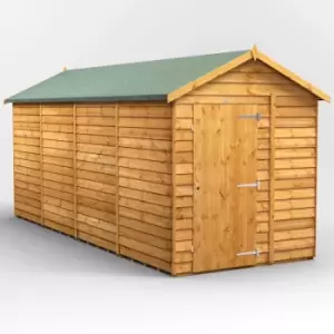 Image of 16x6 Power Overlap Windowless Apex Garden Shed