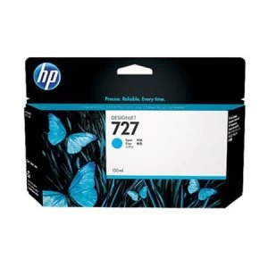 Image of HP 727 Cyan Ink Cartridge