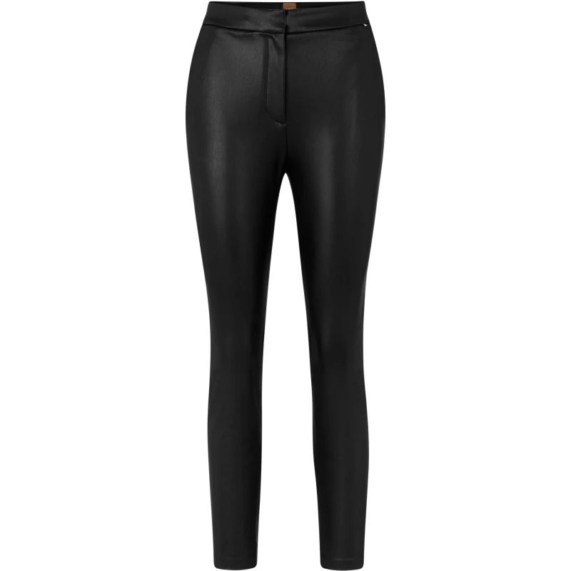 Image of Boss Womens Tarou Straight Trousers Black female 4 (XXS)