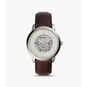 Image of Fossil Mens Neutra Automatic Leather Watch - Brown