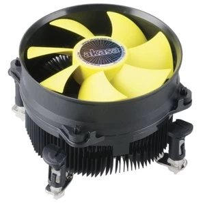 Image of Akasa K32 Intel Socket 92mm PWM 3000RPM Yellow Fan CPU Cooler