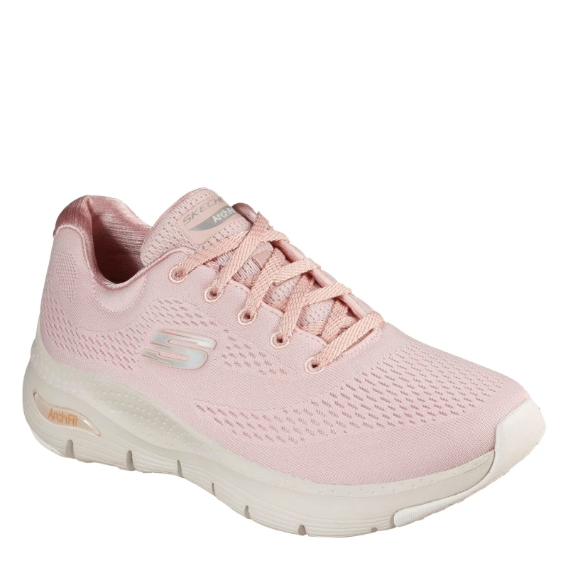 Image of Skechers Arch Fit Slip On Trainers Womens Light Pink female 2 (35)