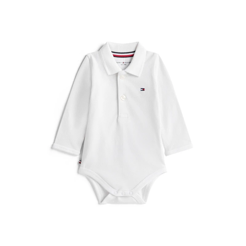 Image of Tommy Hilfiger Unisex Kids Long-Sleeve Bodysuit White YBR unisex 3M(62)