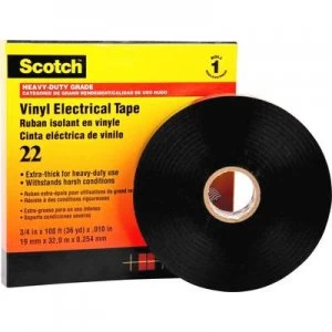 Image of 3M SCOTCH22-50X33 Electrical tape Scotch Black (L x W) 33 m x 50 mm