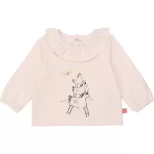 Image of Billieblush Baby Girls Beige Jersey T-Shirt - Beige