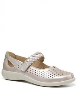 Image of Hotter Quake Wide Fit Mary Jane Shoes - Pearl