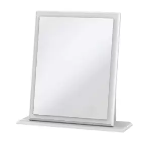 Image of Lisbon Ready Assembled Small Mirror White