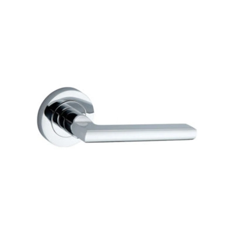 Image of Spira Brass Drox Lever Door Handle Polished Chrome