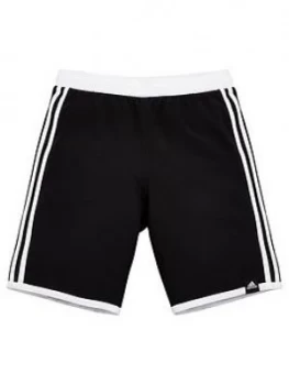 Image of Adidas Swim 3 Stripe Shorts - Black