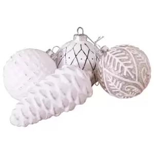 Image of Charles Bentley Scandi Inspired Glass Baubles - Pack of 12