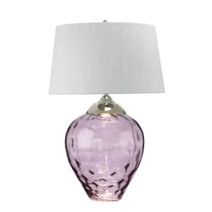 Image of Samara Large Table Lamp Plum-tinted Glass