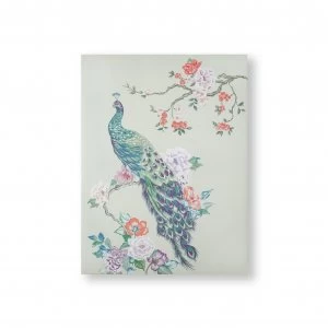 Image of Art for the Home Pretty Peacock Printed Canvas