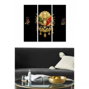 Image of MDFtug2 Multicolor Decorative MDF Painting (3 Pieces)