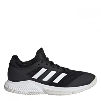 Image of adidas Court Team Bounce Indoor Court Trainers - Black/White